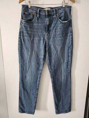 MADEWELL The High Rise Slim Boy Jeans Sz 28 Slim Fit Medium Washed Blue Casual